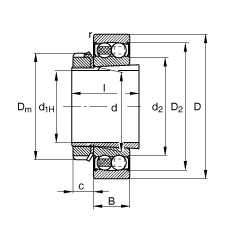 {(dio)S 2210-K-2RS-TVH-C3 + H310, (j) DIN 630  DIN 5415 ˜ʵҪߴ, F׺;oףɂ(c)ܷ